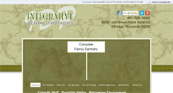 Desktop Screenshot of integrative-dental.com